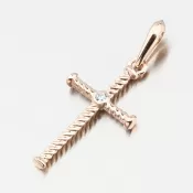 Prívesok z ružového zlata DZF4197- °