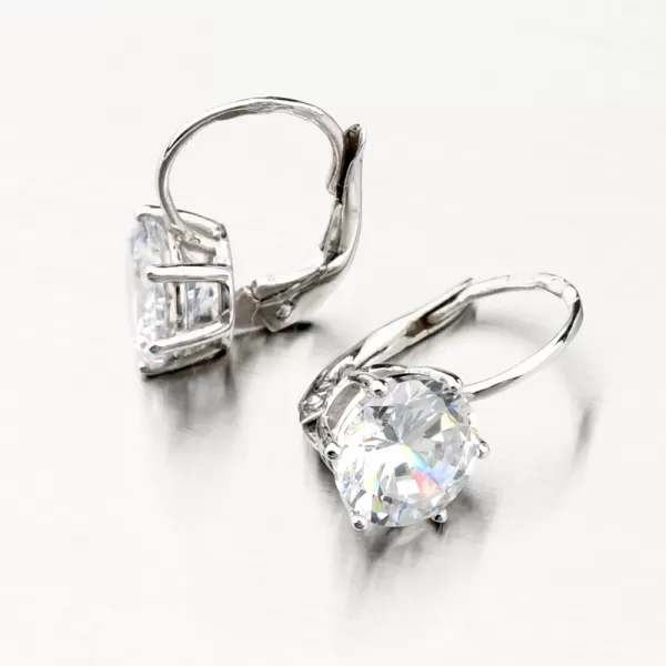 Dámske náušnice žlté zlato 585 so zirkónom 668P-120627