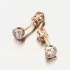 Dámske náušnice ružové zlato 585 zirkón 52GZ-8053-CV