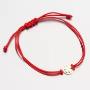 Náramok z červeného reťazca s príveskom LT14-011-ZL