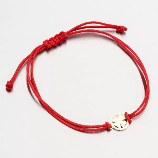 Náramok z červeného reťazca s príveskom LT14-011-ZL