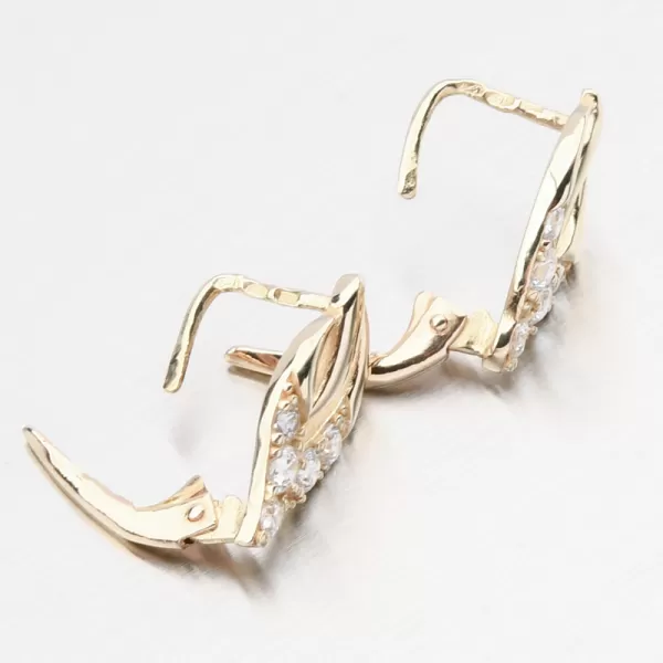 Zlaté náušnice so zirkónmi 663p-20406