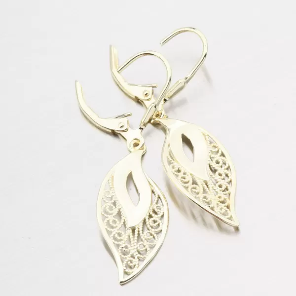 Čalúnenie strieborných náušníc Filigree PKL-2269