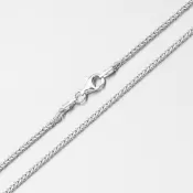 Strieborná retiazka Fox líši chvost s rhodiovaním CHRS-45-035-3T-QD/C