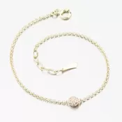 Dámsky náramok žlté zlato 585 zirkón DZF5726-ZL-ZIR