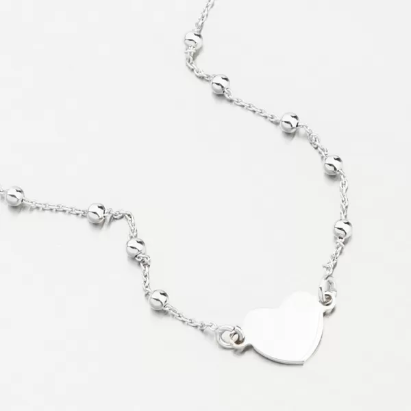 Strieborný náramok so srdcom B1901874-1132-SLX