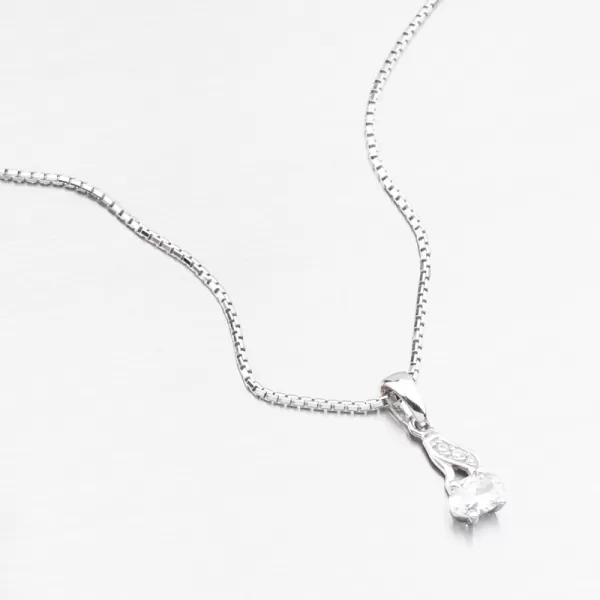 Zlatý prívesok so zirkónmi 43-22058