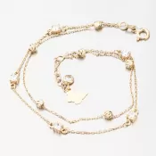 Náramok so zirkónmi zlato 585 GCA14-009