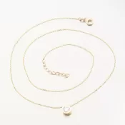 Zlatý náhrdelník so zirkónom 164P-152361