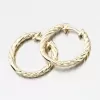 Zlaté náušnice Kruhy 20 mm DZF4326-ZL
