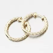 Zlaté náušnice Kruhy 20 mm DZF4326-ZL