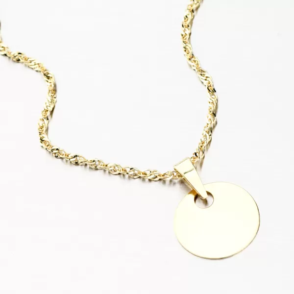 Zlatý okrúhly prívesok 322P-130040