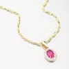 Dámsky prívesok zo žltého zlata 585 zirkón rubín a 53GZ-8056-ZLB-RUB