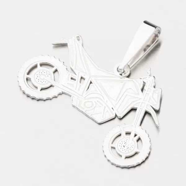 Strieborný prívesok motorka PAMŠ-130414-Ag