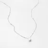 Náhrdelník z bieleho zlata so zirkónom GCA15-005