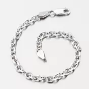 Strieborný facetovaný náramok Anker CHRS-19-120-D/C