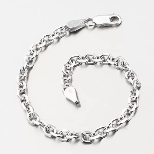 Strieborný facetovaný náramok Anker CHRS-19-120-D/C