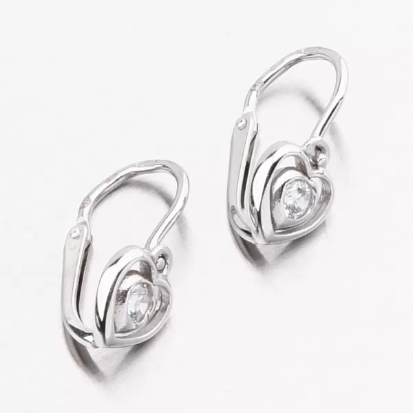 Zlaté náušnice so zirkónmi 52DN-2752BB