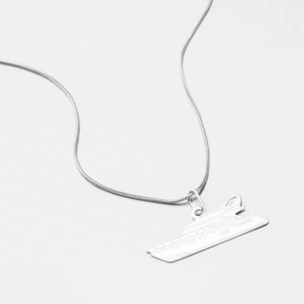 Strieborný prívesok loď PAMŠ-130731-Ag