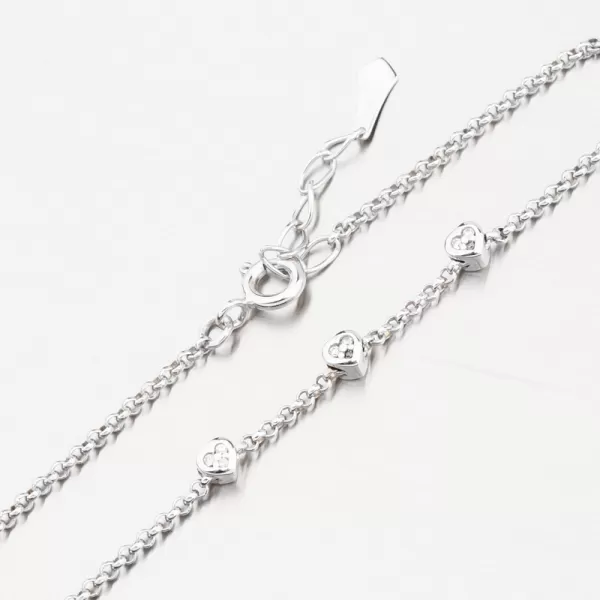 Dámsky náramok biele zlato 585 zirkón DZF5740-B-ZIR