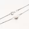 Strieborný náhrdelník s bielym opálom PKL-5012
