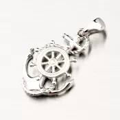 Strieborný prívesok kotva kormidlo PKL-3124