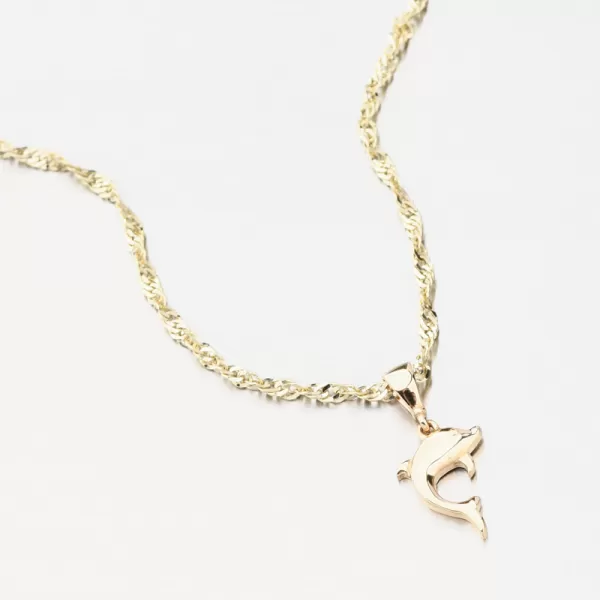 Zlatý prívesok delfín GCA13-012