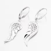 Čalúnky strieborné náušnice anjelské krídla PKL-2280