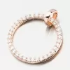 Prívesok Pink Gold Circle DZF3775-CV-ZIR
