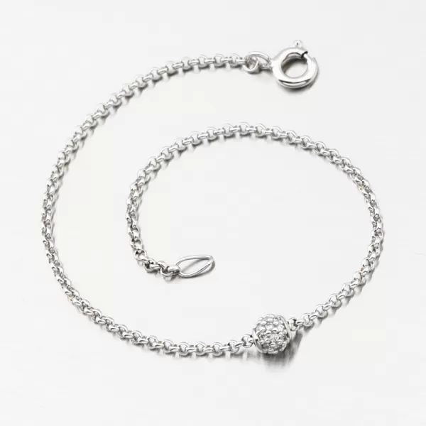 Náramok z bieleho zlata DZF5726-B-ZIR