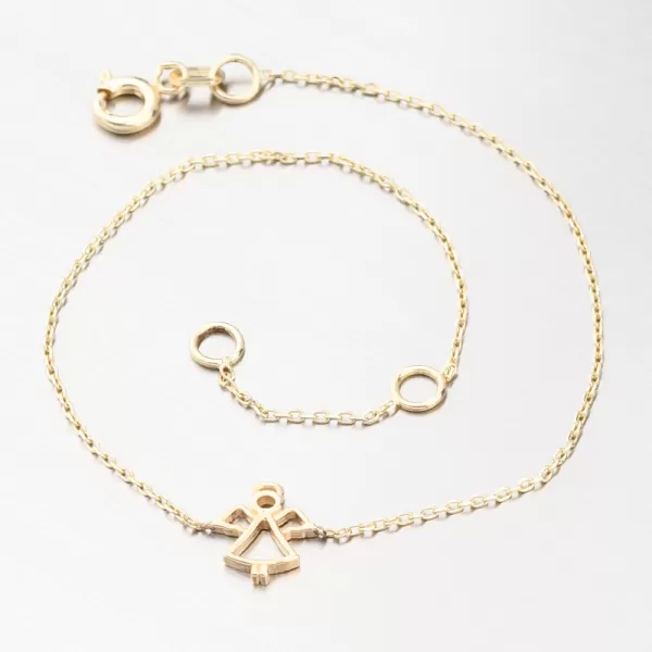 Zlatý náramok s anjelom GCA14-002