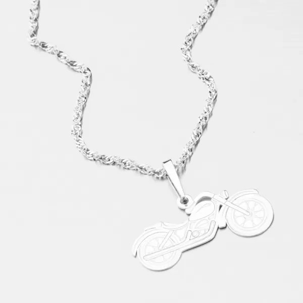 Strieborný prívesok motorka PAMŠ-130032-Ag