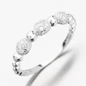 Strieborný prsteň so zirkónmi GST-11543