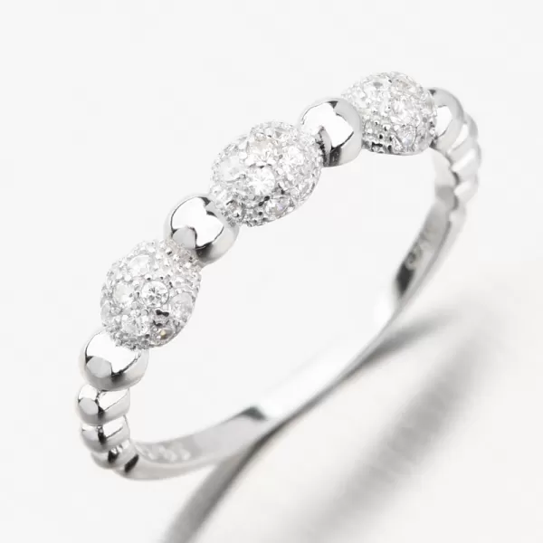 Strieborný prsteň so zirkónmi GST-11543