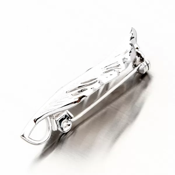 Strieborná brošňa list PKL-6013