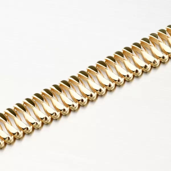 Zlatý masívny náramok 164P-142087