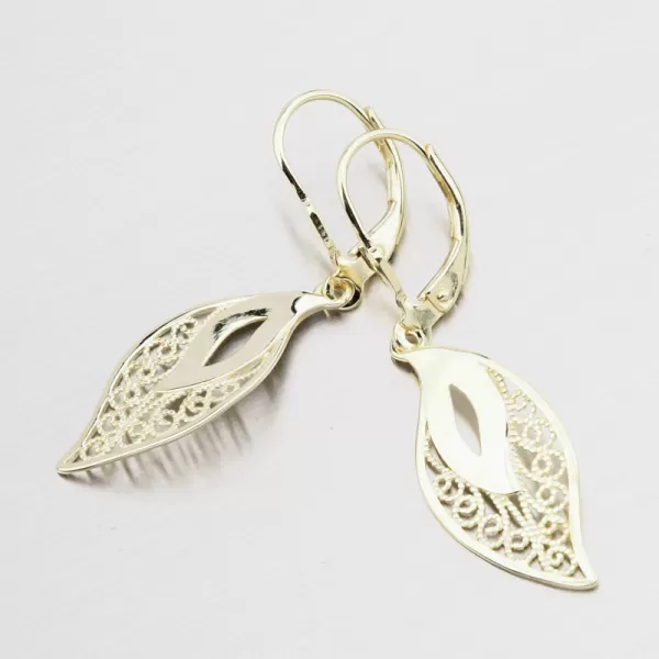 Čalúnenie strieborných náušníc Filigree PKL-2269