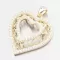 Pozlátené strieborné srdce so zirkónmi PKL-3168