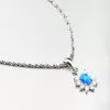 Strieborný prívesok s modrým opálom PKL-3121