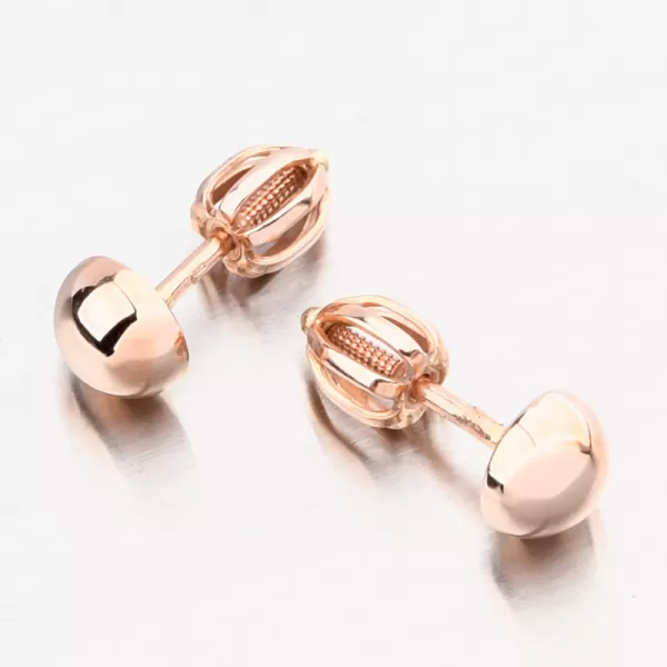 Náušnice ružového zlata ružového DZ5006CV