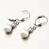 Strieborné náušnice s perlou PKL-2151