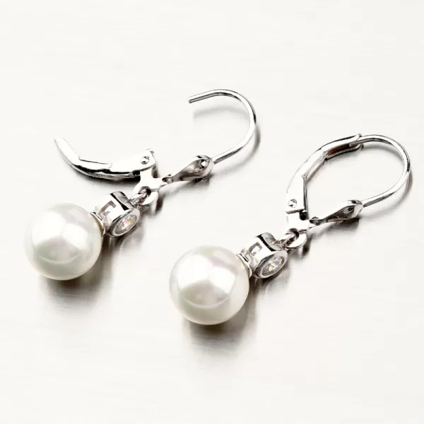 Strieborné náušnice s perlou PKL-2151