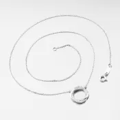 Náhrdelník so zirkónmi DZF4133-B-ZIR