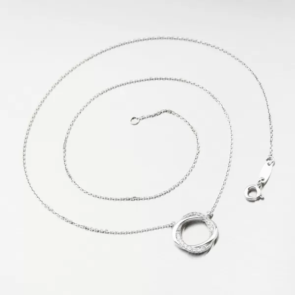 Náhrdelník so zirkónmi DZF4133-B-ZIR