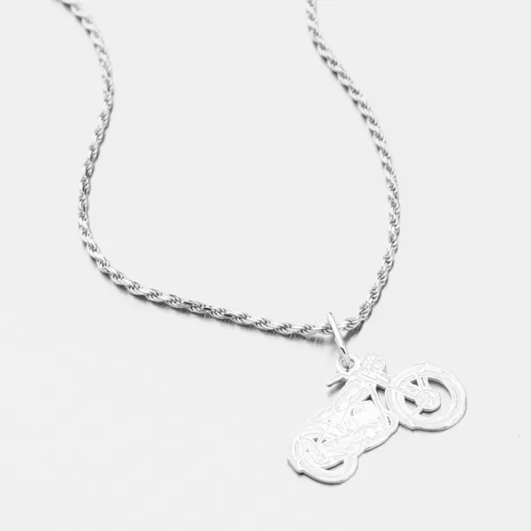 Strieborný prívesok motorka PAMŠ-132229-Ag