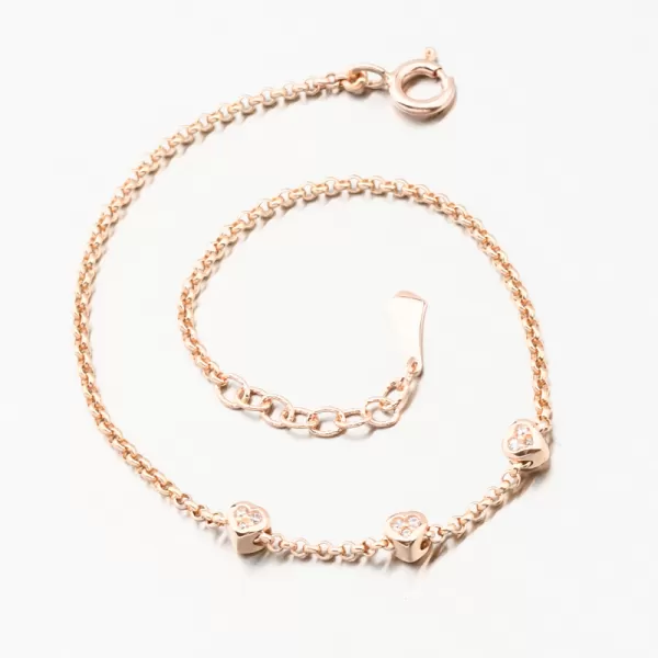 Náramok so srdiečkami DZF5740-CV-ZIR