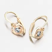 Zlaté náušnice so zirkónmi 52DN-2752ZSM