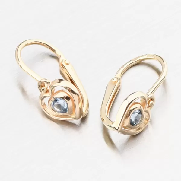 Zlaté náušnice so zirkónmi 52DN-2752ZSM