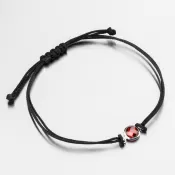 Šnúrkový náramok so zlatým príveskom LT14-015-B-ORA