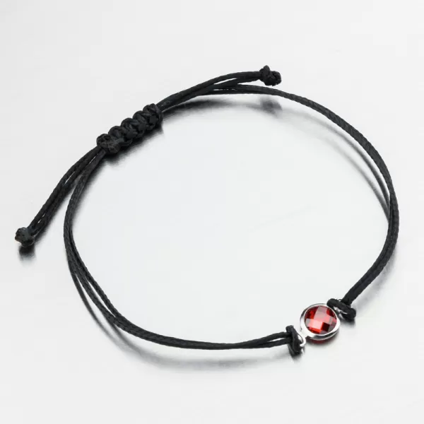 Šnúrkový náramok so zlatým príveskom LT14-015-B-ORA